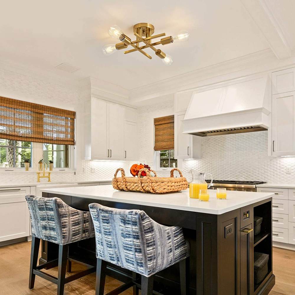 Modern Light Pendant, Gold: image 5