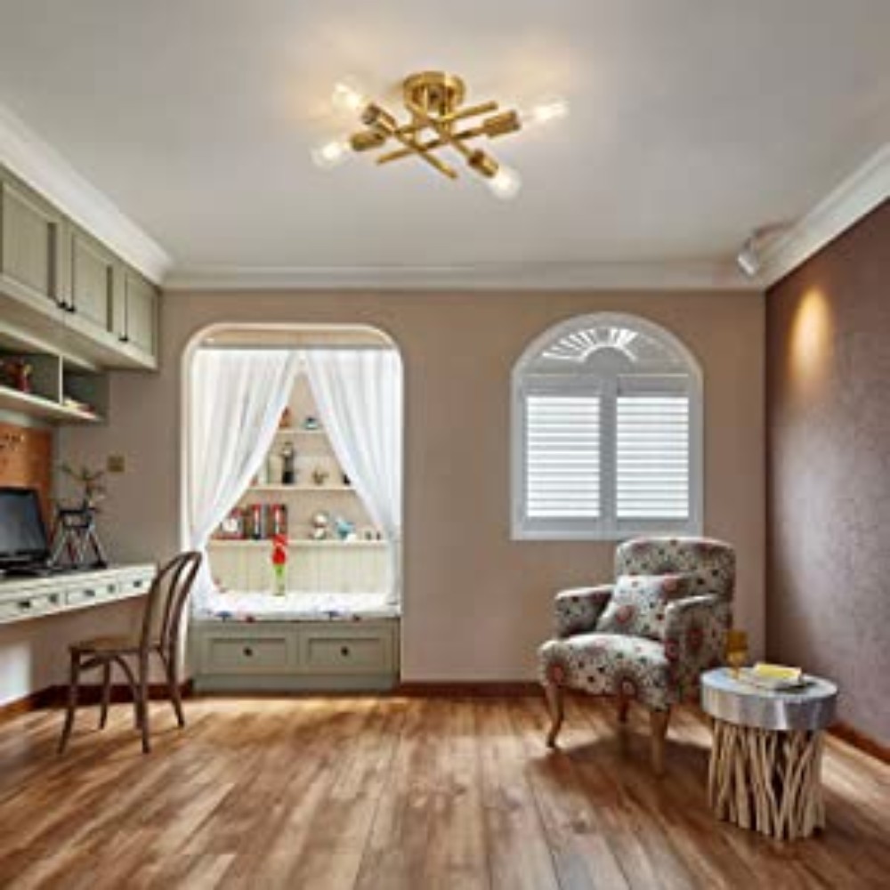 Modern Light Pendant, Gold: image 10