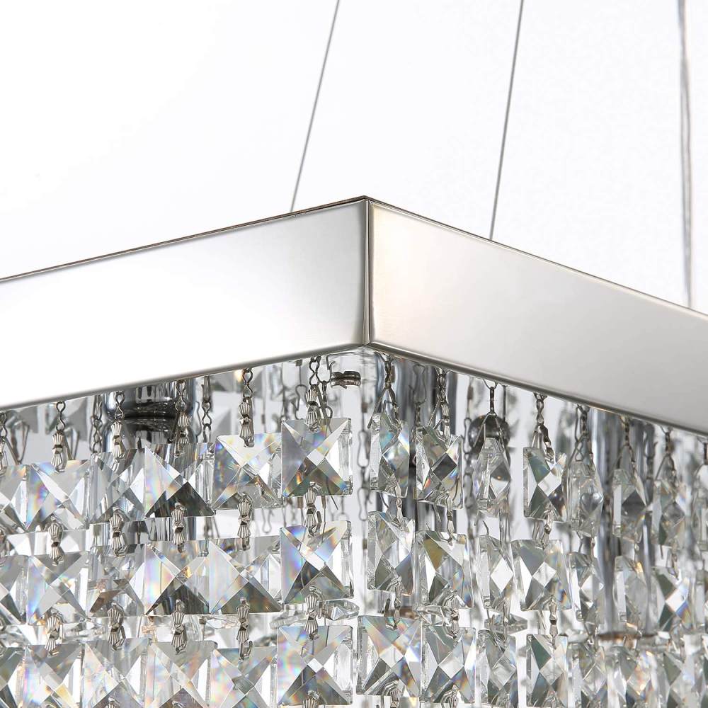 Rectangular Crystal Chandelier, L119cm(47")(10-Lights): image 7