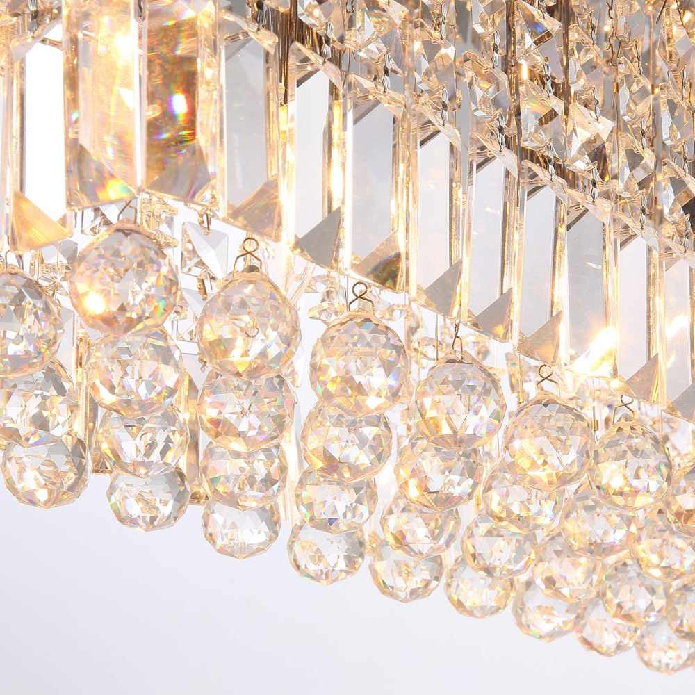 Rectangular Crystal Chandelier, L119cm(47")(10-Lights): image 10