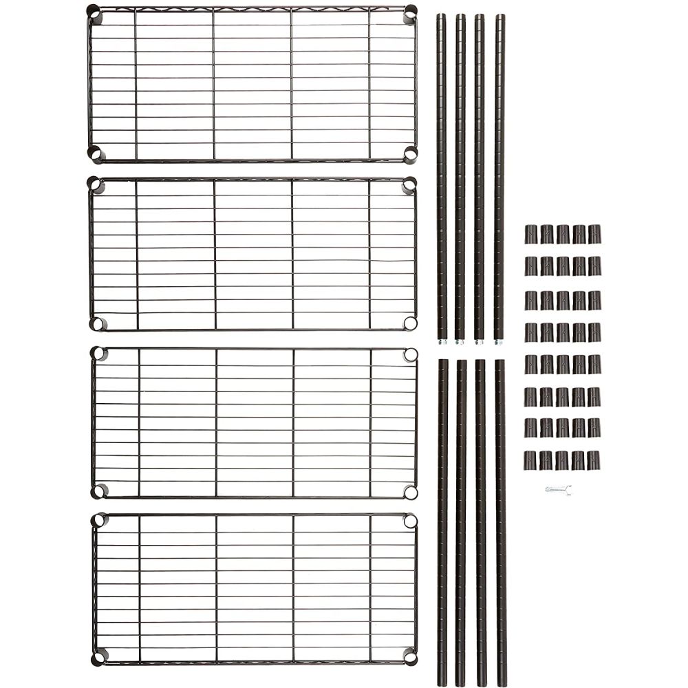 Heavy Duty Shelving Unit, 5-Shelf, Black: image 4